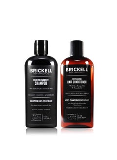 Brickell Men's Products Brickell Men’S Daily Relieving Hair Care Routine Dandruff Shampoo And Conditioner Set For Men All Natural And Organic Scented  - Image 1