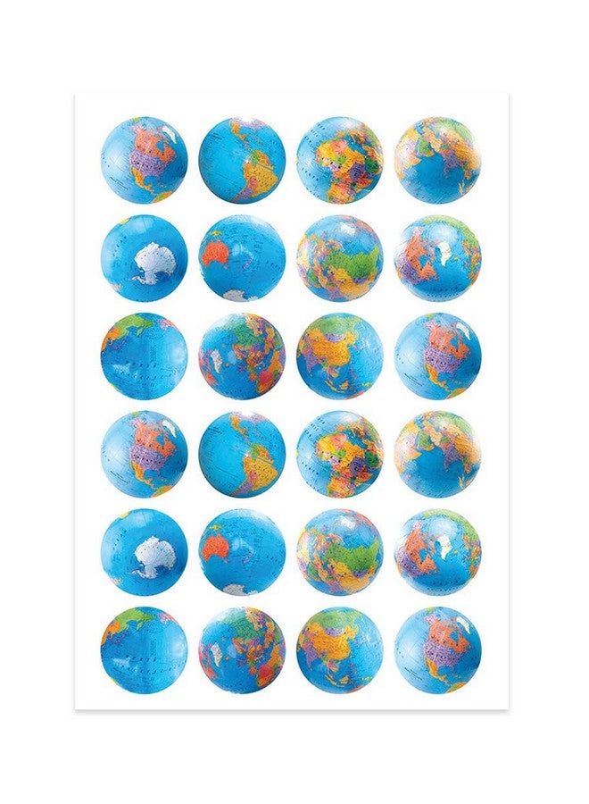 Hygloss Globes Stickers - Image 1