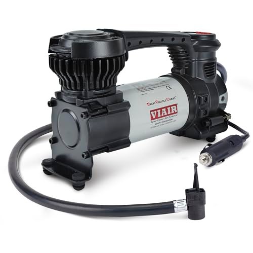 VIAIR EVC84P الرقمي - مضخة هواء محمولة لتضخيم إطارات السيارات، SUV والشاحنات | ميزة الإيقاف التلقائي المحددة مسبقًا | مضخة هواء 12 فولت لضغط الإطارات 60 PSI | تشكيلة ضغط - Image 5