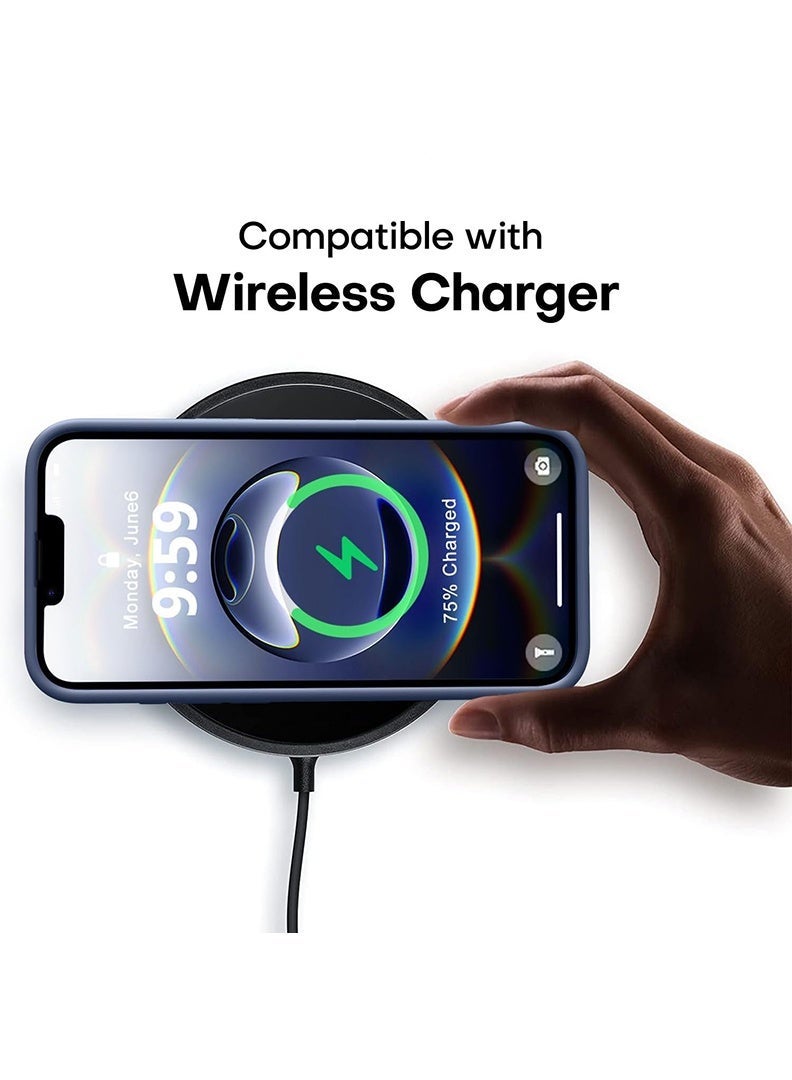 Case Up Compatible with Apple iPhone 17e / 16e 6.1 Inch Case, Soft & Premium Liquid Silicone [Anti-Scratch Microfiber Lining] Shockproof Protective Slim Phone Cover for iPhone 16e 2025, Blue - Image 5