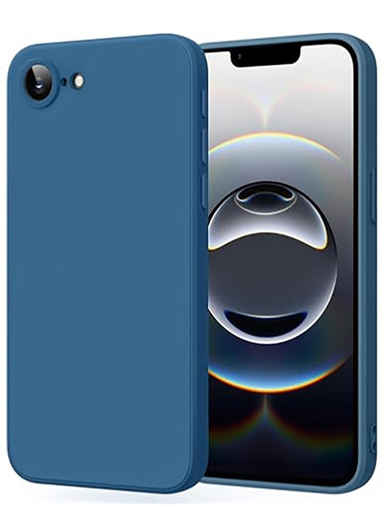Case Up Compatible with Apple iPhone 17e / 16e 6.1 Inch Case, Soft & Premium Liquid Silicone [Anti-Scratch Microfiber Lining] Shockproof Protective Slim Phone Cover for iPhone 16e 2025, Blue - Image 1