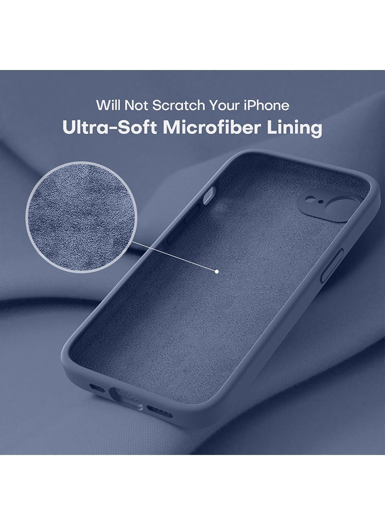 Case Up Compatible with Apple iPhone 17e / 16e 6.1 Inch Case, Soft & Premium Liquid Silicone [Anti-Scratch Microfiber Lining] Shockproof Protective Slim Phone Cover for iPhone 16e 2025, Blue - Image 4
