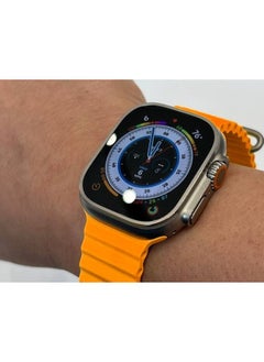 YOMNA YOMNA Silicone Ocean Band Strap Compatible for Apple Watch Ultra 49mm Orange  - Image 4