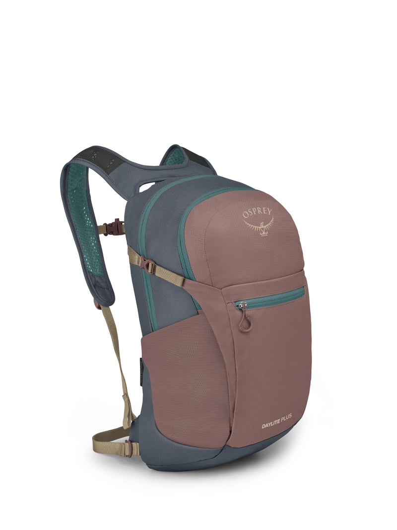 Osprey Daylite Plus Commuter Backpack Lightweight Everyday Pack with Laptop Sleeve and Water Bottle Pockets Ideal for Work School and Travel with Versatile Storage Options Magma BrownTungsten
