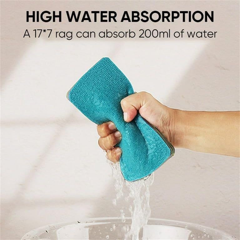 AMEEDARSHAN Multipurpose Rainbow Microfiber Dish Cleaning Sponges 12 Layers Tearable NonScratch Scrubber for Kitchen and Bathroom - Image 5