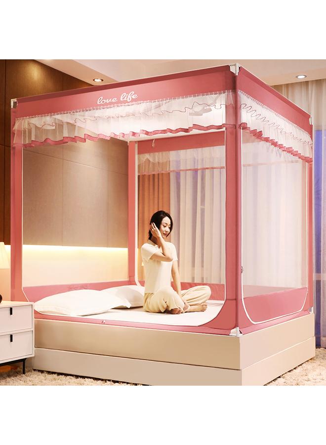 Bluejw Summer Three-door Children's Anti-fall Sitting Bed Mosquito Net Student Dormitory Home Mother And Child Bracket Zipper Mosquito Net Wholesale - Image 1