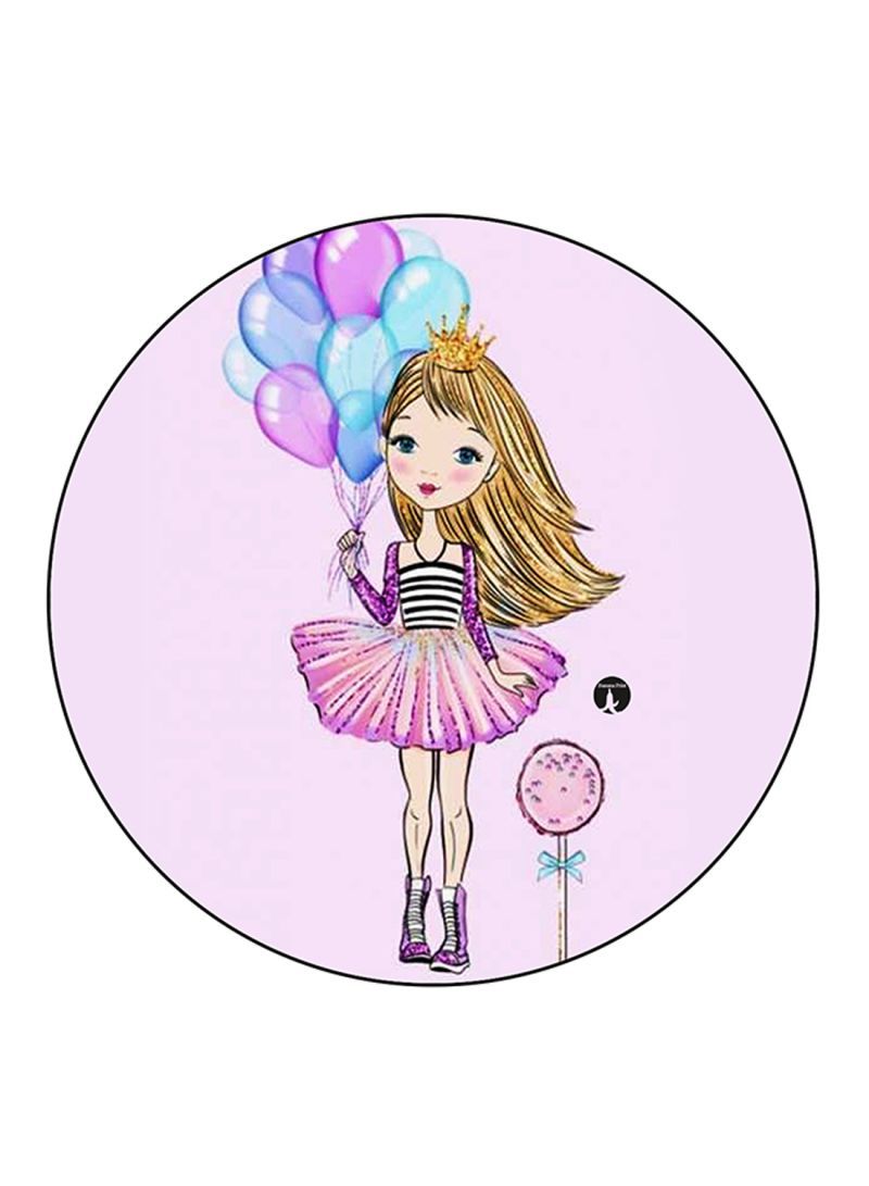 Girl Printed Mouse Pad Multicolour
