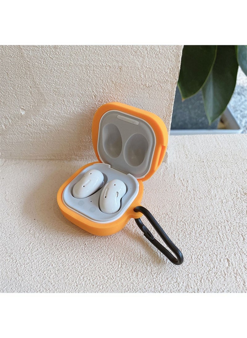 Case Compatible with Samsung Galaxy Buds 2 Case (2021) Galaxy Buds Pro Case (2021) Galaxy Buds Live Buds 2 Pro Cartoon Silicone Full Protective Cute Covers for Girls Women Pineapple - Image 3