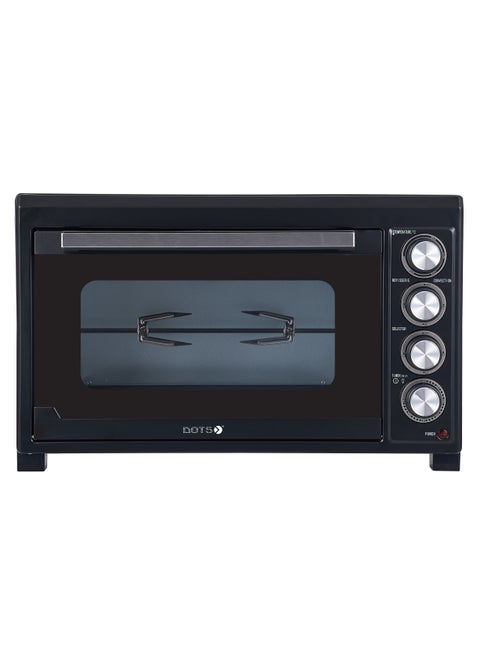 Electric oven, 45 litre capacity, single glass door 2000W, 60 minute timer with bell, adjustable temperature 100-250 degrees