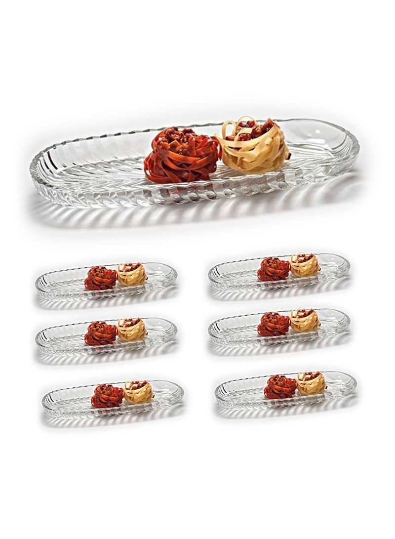 Serving Platters and Trays, 7.5 Inch, Fruit Tray, Trays for Serving, Appetizer  - Image 1
