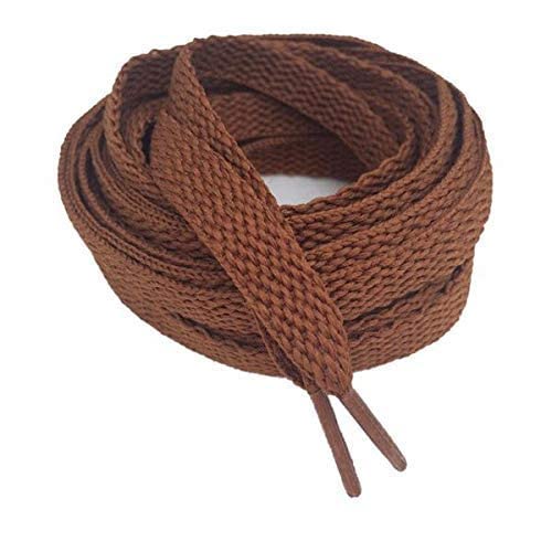 LIVECOOL 4pcs Pair Ova/sneaker/Flat Shoes laces Athletic Shoe Laces for Sport/Running Shoes Shoe Strings Round Oval/Flat/sneaker Shoe Lace (4pcs, Brown flat) - Image 4