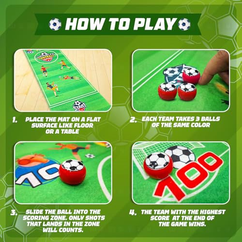 Wembley Car Racing Board Game for Kids Adult and Family | Finger Flick Scoring Play Mat 6 Car Striker | Great Curling Games for Boys 7-14 years Tabletop Fun Indoor Game Toy for 4+ Years Boys and Girls - Image 4