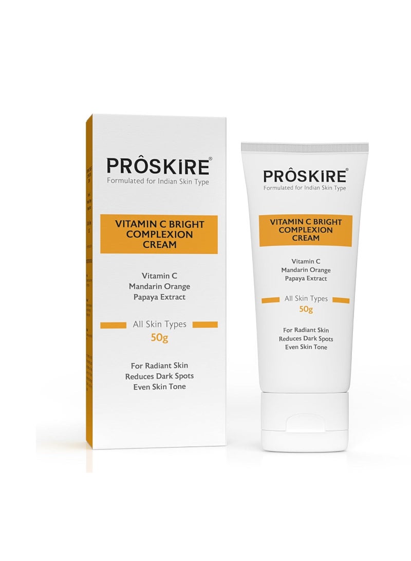 Proskire Vitamin C Bright Complexion Cream For Dark Spots, Glow & Radiant Skin - Image 1