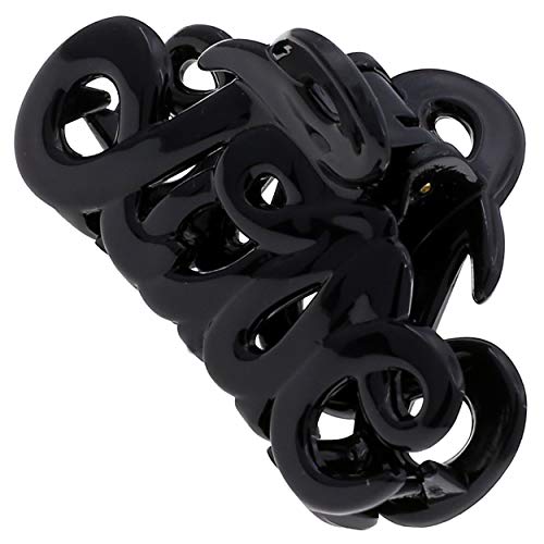 Camila Paris CP3025 French Hair Clip for Women, 2 inch Girls Hair Claw Clips Jaw Black Fashion Durable and Styling Hair Accessories for Women, Strong Hold No Slip Grip, Made in France - Image 1