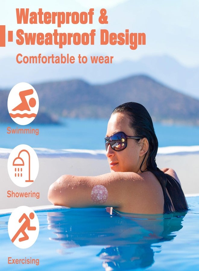 OBUZOO 10 Pack Libre 3 Plus Sensor Covers Waterproof & Sweatproof Patches for Libre 3 Sensor & Plus,Hypoallergenic & Latex Free,Breathable & Flexible Diverse Floral Stickers for Long Stay Protection - Image 3