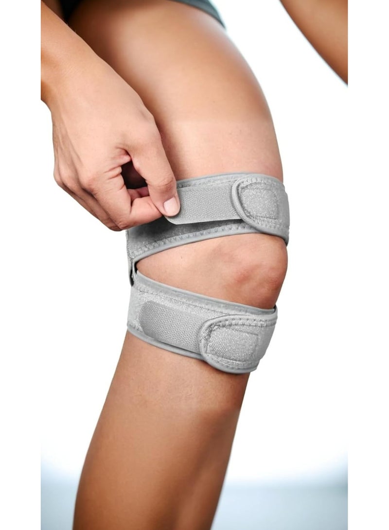 7-Pack Double Strap Knee Brace for Joint Pain, Arthritis, Meniscus Tear - Breathable, Black, Unisex - Image 2