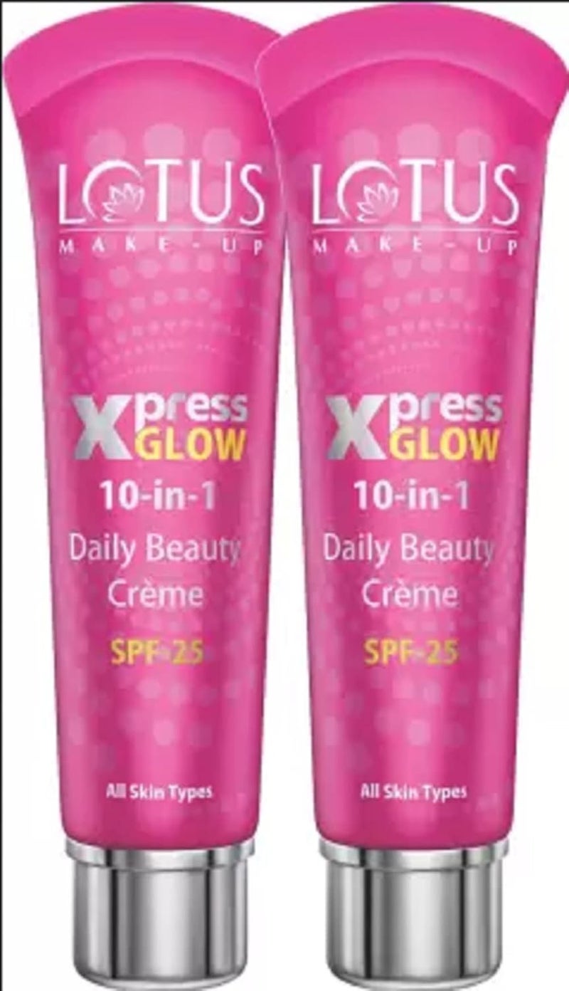 Lotus Makeup LOTUS MakeUp Xpress Glow 10 in 1 Daily Beauty Cream 30g 2 Pack of 2 