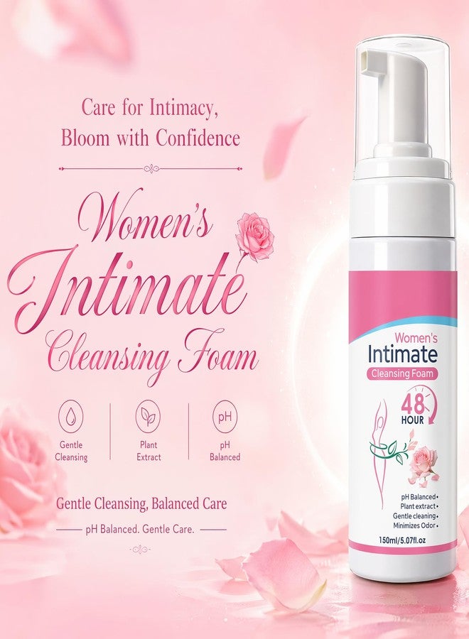 AOAO Intimate Wash for Women, Gentle Sensitive Feminine Wash, ph Balance Cleanser, Herbal Infused Cleansing Foam, Probiotic Enriched, Self-Foaming Pump, Sulfate-Free, 5 Fl Oz - Image 2