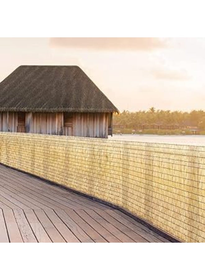 LINGWEI 3pcs Natural Bamboo Blinds Hanging Sun Shade For Outdoor Indoor Window Blind - Image 1