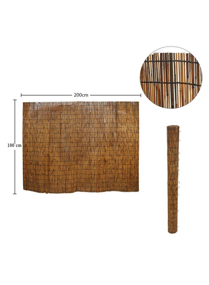 LINGWEI 3pcs Natural Bamboo Blinds Hanging Sun Shade For Outdoor Indoor Window Blind - Image 4