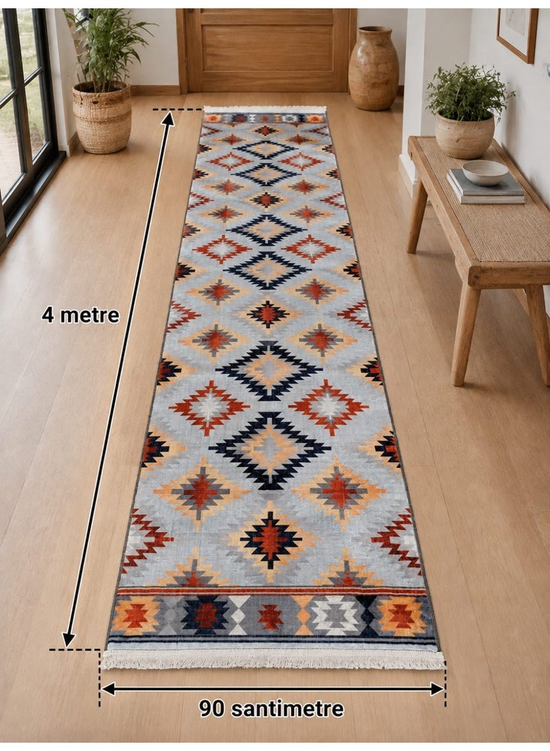 سجاد سيراميك نانو فاخر مقاس 400 × 90 سم – سجادة ممر طويلة بتصميم عصري، ناعمة وسهلة التنظيف ومقاومة للانزلاق - Image 2