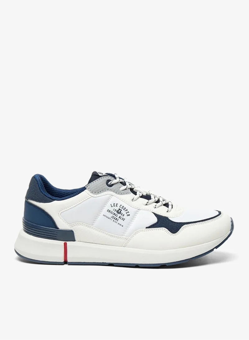 Lee Cooper Men's Colourblock Sneakers with Lace-Up Closure