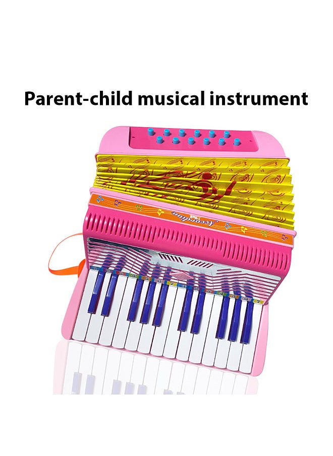 Generic Mini 24-key 12-bass Accordion ABS Material with Buckle Musical Instrument  - Image 5