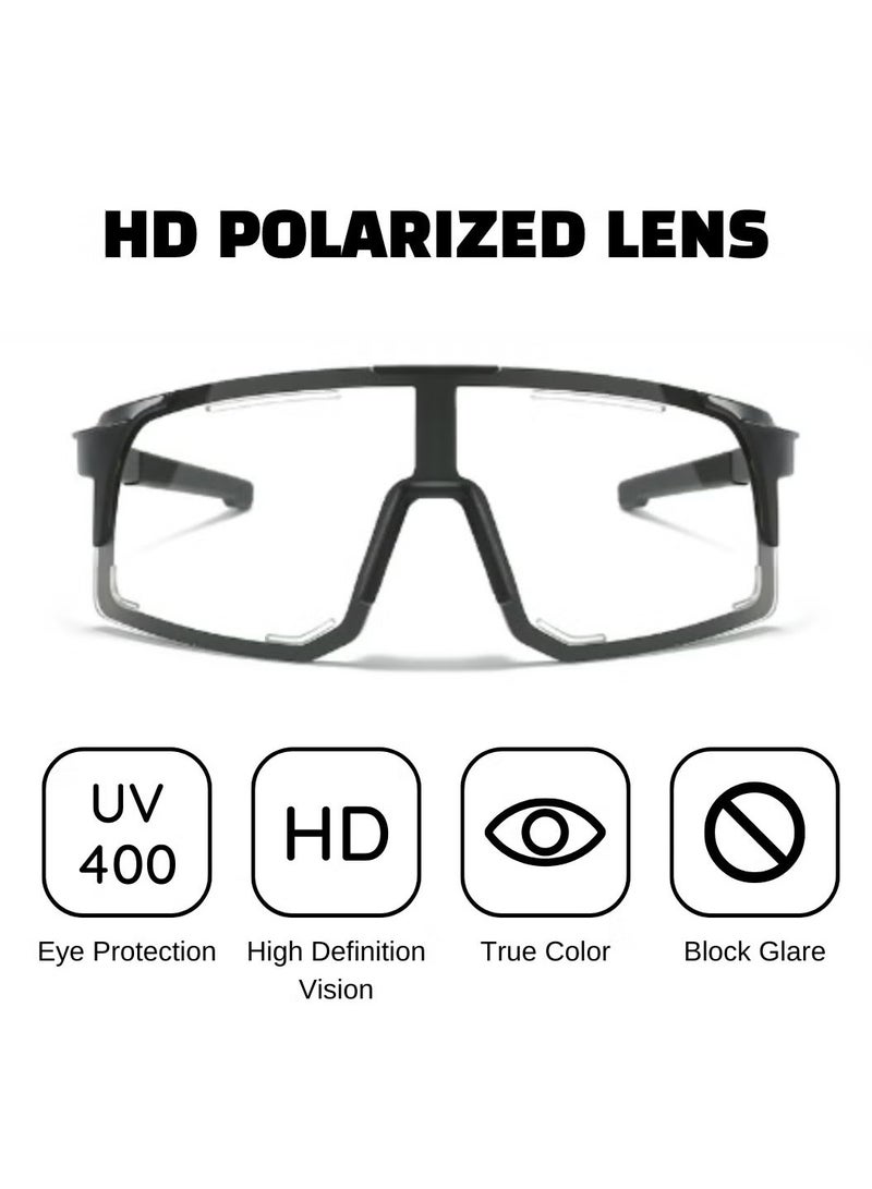 Trendy Men's Sunglasses, Stylish Shades with UV & Polarized for Sports, Fashionable Eyewear in Dubai, Goggles for Blocking, Retro Square Cycling Sunglass with Blue Lens - Latest in Fashion Online UAE - Image 4