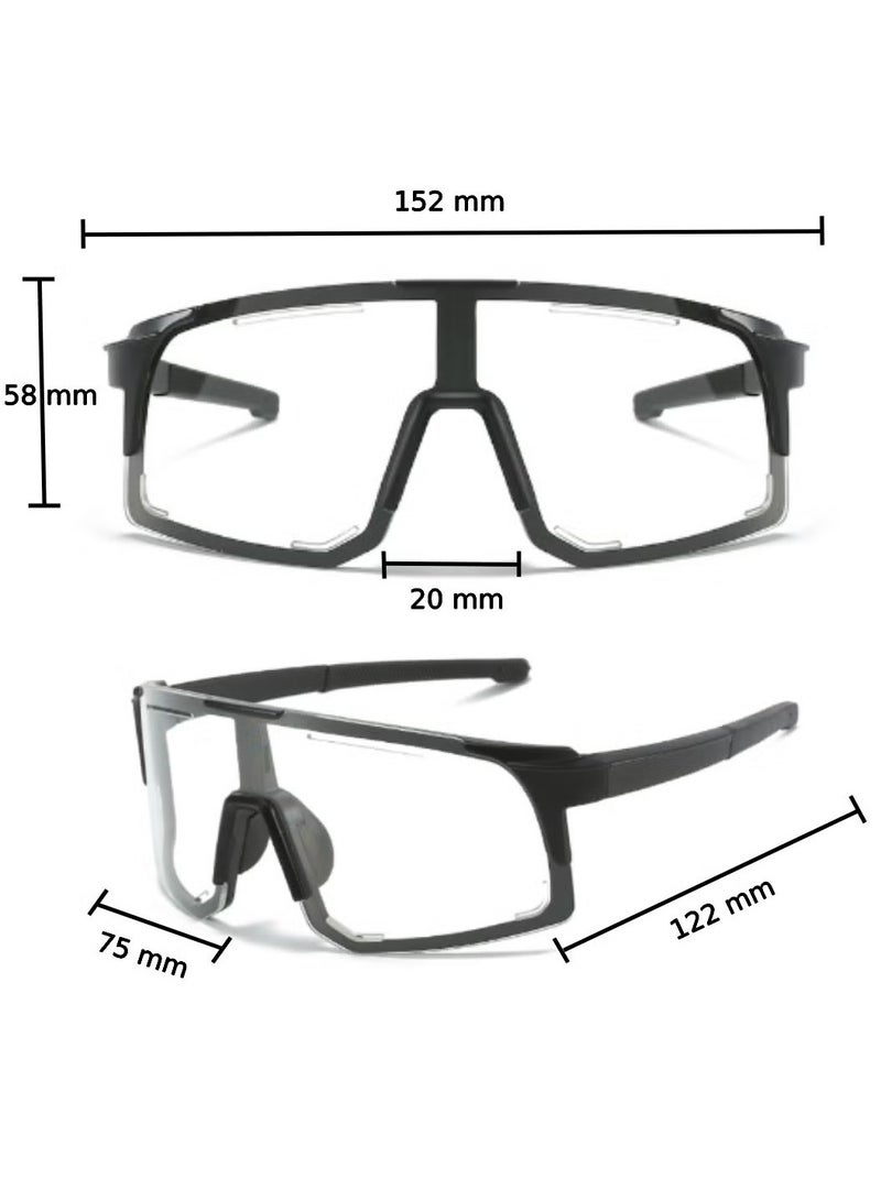 Trendy Men's Sunglasses, Stylish Shades with UV & Polarized for Sports, Fashionable Eyewear in Dubai, Goggles for Blocking, Retro Square Cycling Sunglass with Blue Lens - Latest in Fashion Online UAE - Image 3