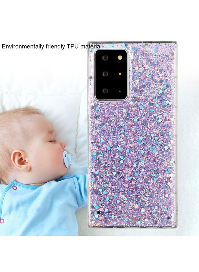 اس-توب جراب لهاتف Samsung Galaxy S21+ 5G جراب هاتف TPU من مادة إيبوكسي لامعة ومزينة بالترتر - Image 3