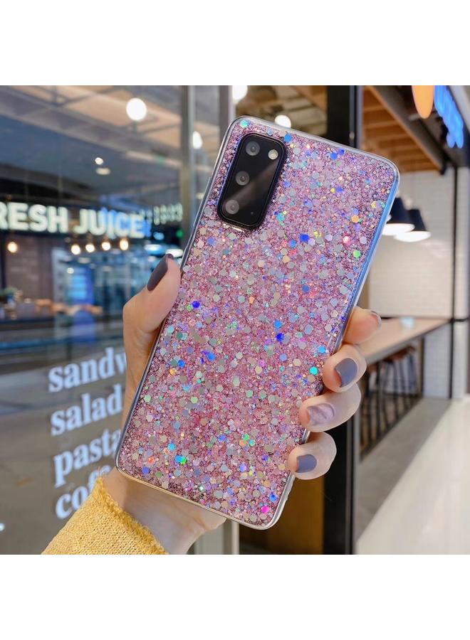 اس-توب جراب لهاتف Samsung Galaxy S21+ 5G جراب هاتف TPU من مادة إيبوكسي لامعة ومزينة بالترتر - Image 1