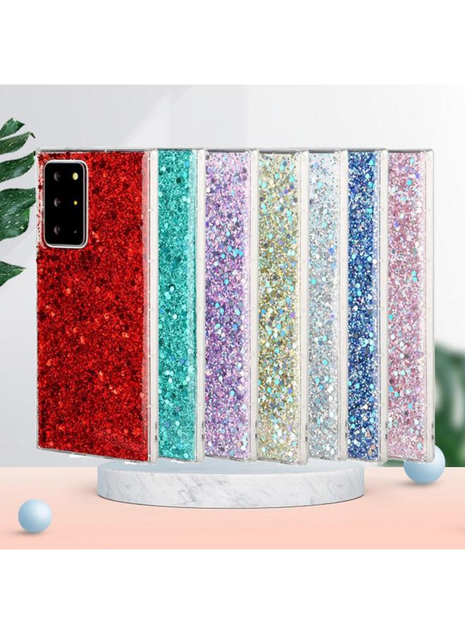 اس-توب جراب لهاتف Samsung Galaxy S21+ 5G جراب هاتف TPU من مادة إيبوكسي لامعة ومزينة بالترتر - Image 2