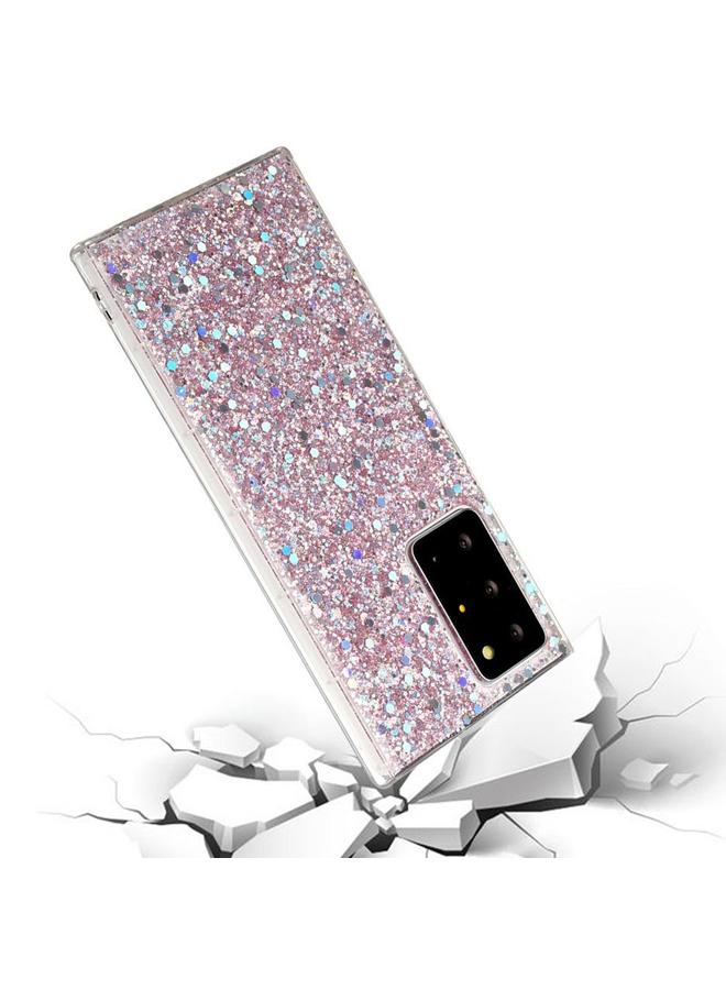 اس-توب جراب لهاتف Samsung Galaxy S21+ 5G جراب هاتف TPU من مادة إيبوكسي لامعة ومزينة بالترتر - Image 5