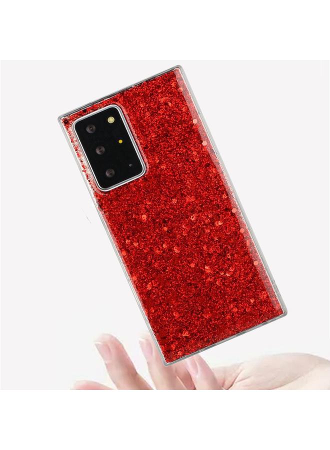 اس-توب جراب لهاتف Samsung Galaxy S21+ 5G جراب هاتف TPU من مادة إيبوكسي لامعة ومزينة بالترتر - Image 4