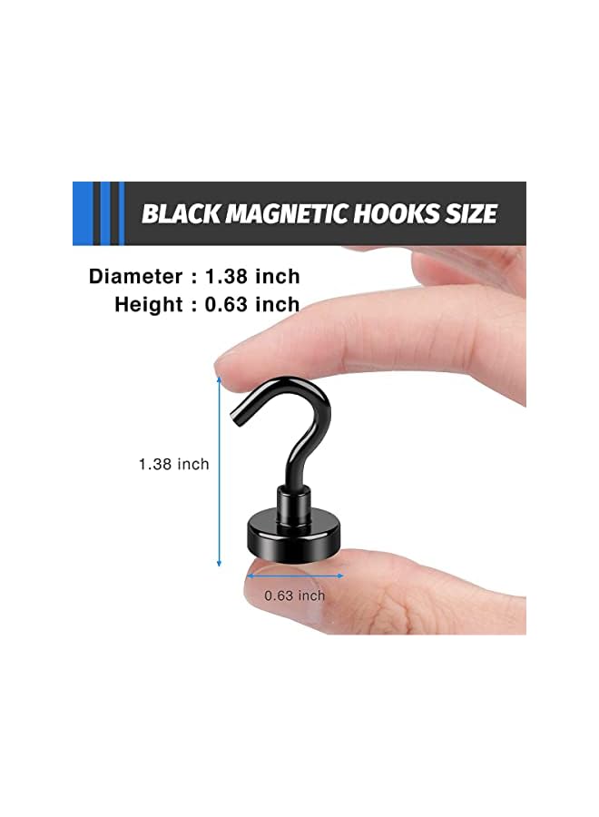 PROMASS promass 3 Pcs Magnetic Utility Hooks with 22Lbs Heavy Duty, Rare Earth Neodymium Magnet Hooks for Hanging, Cruise Magnet S-Hooks for Refrigerator, Grill, Kitchen, Bathroom  - Image 5