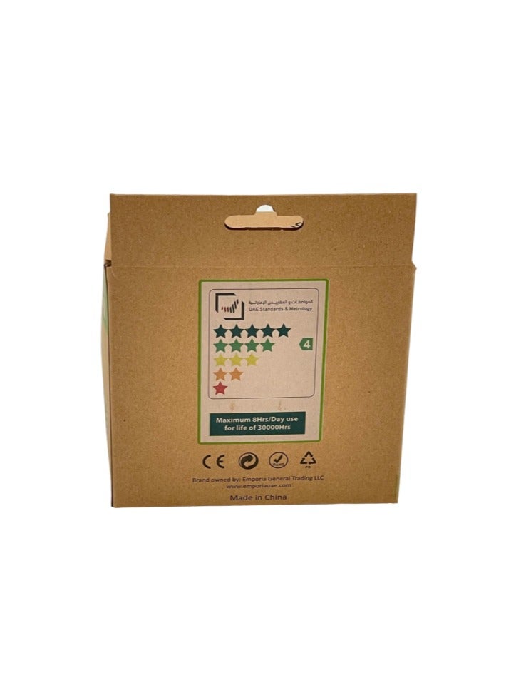 eco vite Eco-Vite 7W LED Bulbs – E27 Base, Warm White Light (3000K), 2-Pack | Energy Saving = 35W Equivalent | 30,000 Hours | ECAS Approved | Eco-Friendly Lighting - Image 3