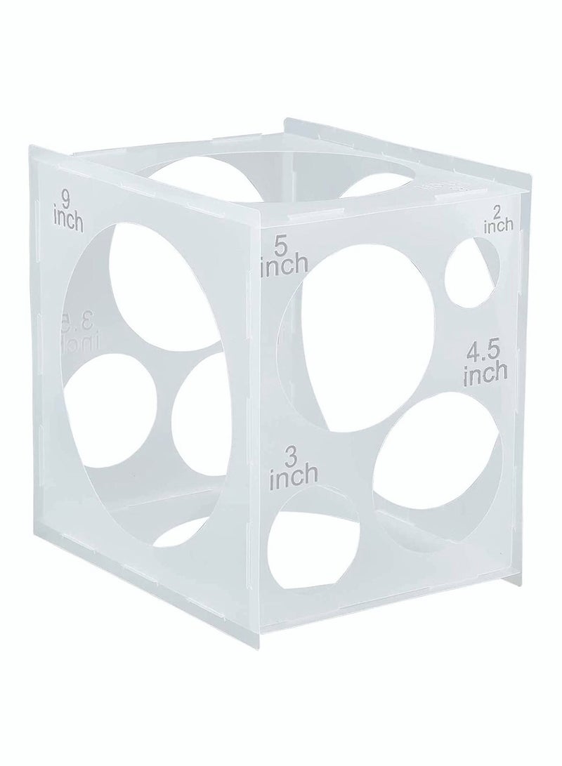 كاست ويف صندوق بحجم البالون البلاستيكي القابل للطي لحفلات الزفاف وأعياد الميلاد - Image 1