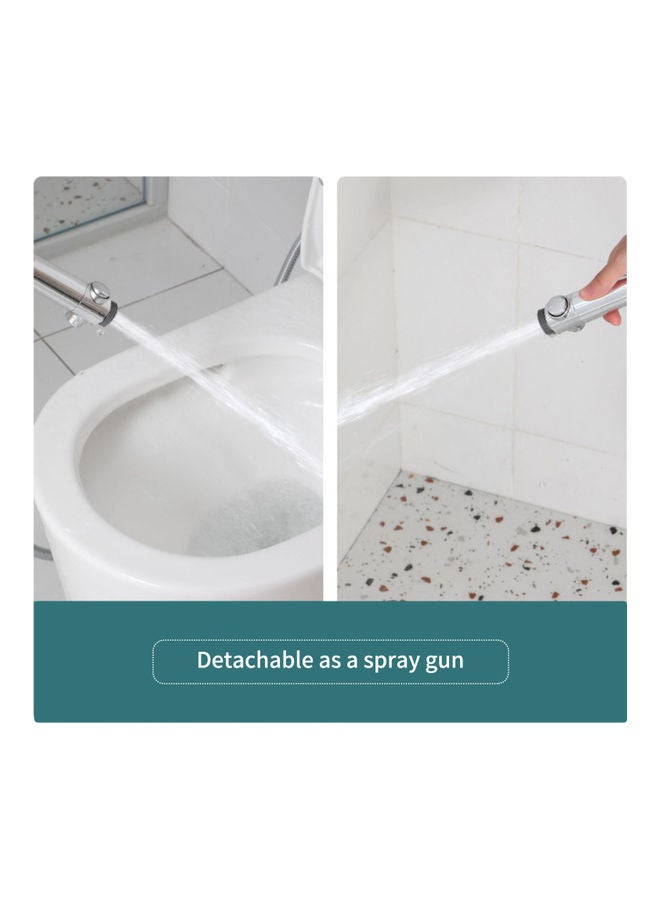 Handheld Shower Head with Turbo Fan ON/Off Pause Switch Cotton Filter Water Saving High Pressure Purple 27.50 x 4.00 x 8.00cm - Image 5