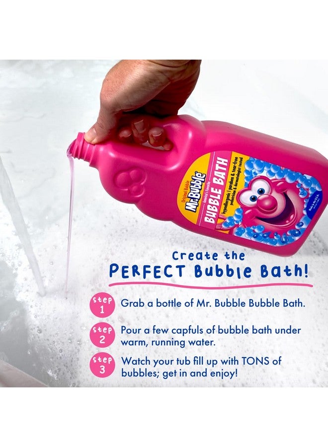 Mr. Bubble Mr. Bubble Original Bubble Bath - Hypoallergenic, Tear Free Bubble Bath Solution Makes Big Long Lasting Bubbles for Kids, Toddlers and Adults (Pack of 2 Bottles, 36 fl oz Each) - Image 4