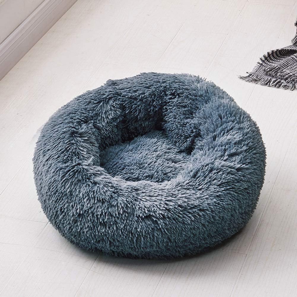 Dog Bed Cat Bed Cushion Bed Faux Fur Self-Warming Cat and Dog Bed Cushion Small Medium Large Dog Kennels for Joint-Relief and Improved Sleep - Machine Washable, Waterproof Bottom