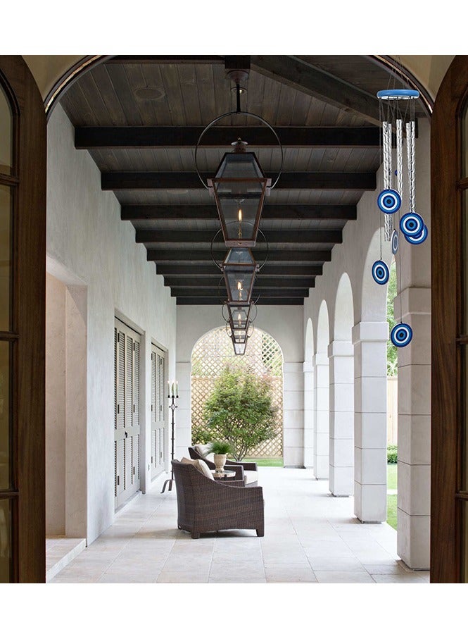 دقات الرياح للخارج 25 بوصة معلقة زخرفة معدنية Windchimes في الهواء الطلق حديقة الديكور - Image 2