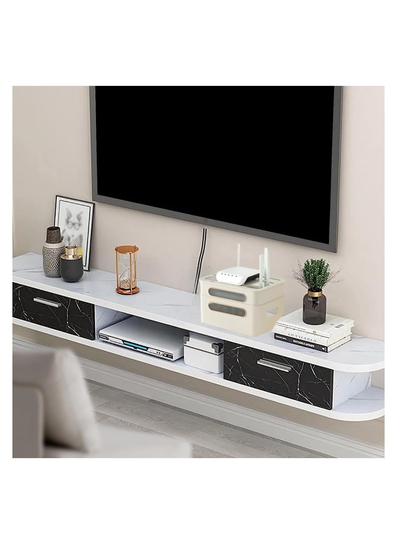 Generic - Router Shelf WiFi Router Storage Box Multi Layer Cable Storage Box Hidden Wire Protection Box(3 Layer) - Image 1