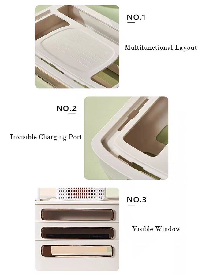 Generic Router Shelf WiFi Router Storage Box Multi Layer Cable Storage Box Hidden Wire Protection Box(3 Layer)  - Image 4