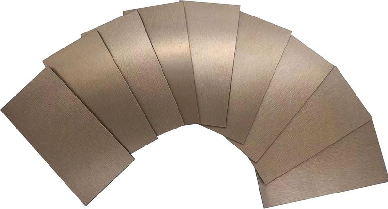 weimeisc 88-Piece Peel and Stick Backsplash Tile, PVC Aluminum Brushed Metal Silver Self Adhesive Tile for Kitchen, Bathroom ，Laundry Room, Fireplace, Stair Riser Decal (Copper) - Image 1