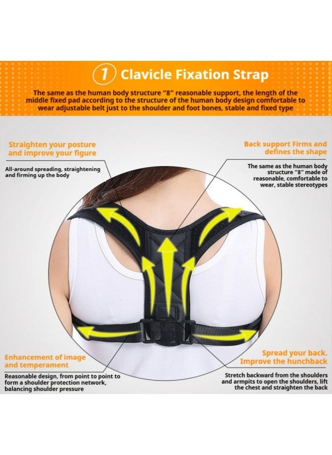 Healife Adjustable Hunchback Prevention Straps, Breathable Invisible Posture Corrector Back Support Brace Belt for Women and Men - Pain Relief for Back and Shoulders  - Image 5