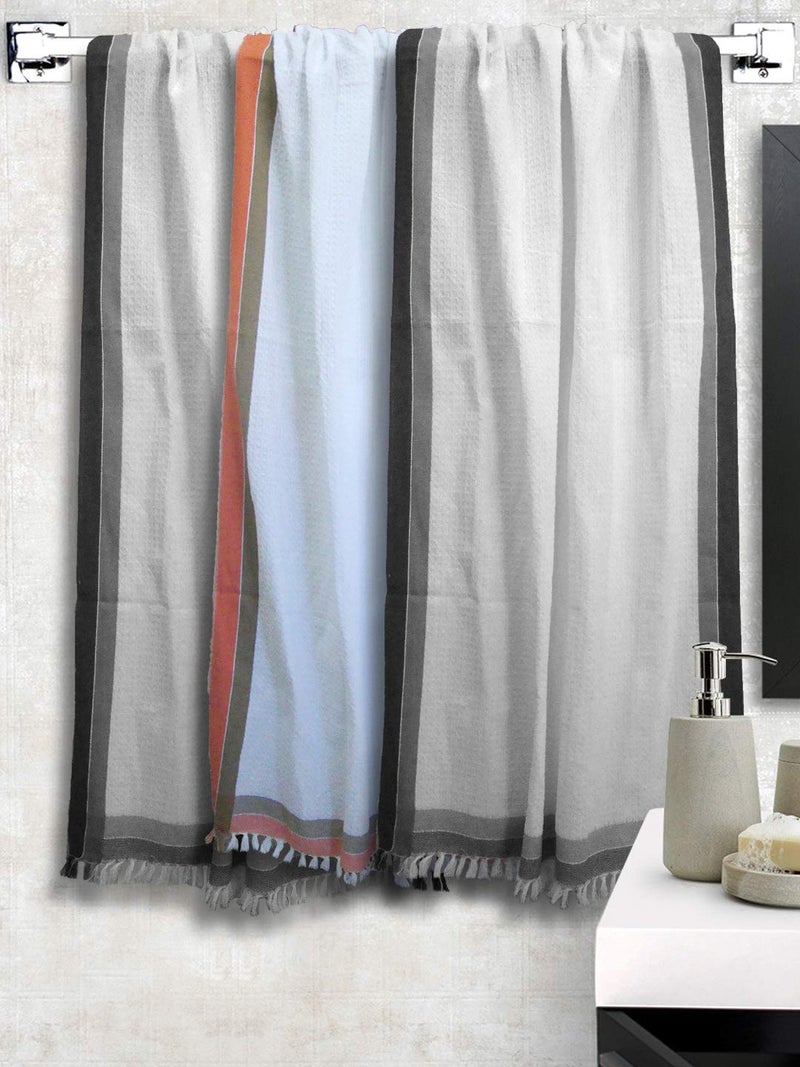 Athom Trendz Athom Living Light Weight Cotton Premium Bath Towel 75x150 cm Multi16 - Image 1
