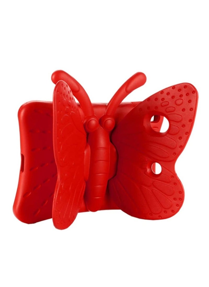 Raxoom iPad 9th 8th 7th Generation Case Kids Girls, Cute Butterfly Cover for iPad 2021 2020 2019 10.2" and iPad Air 3 Pro 10.5" - Red - Image 3