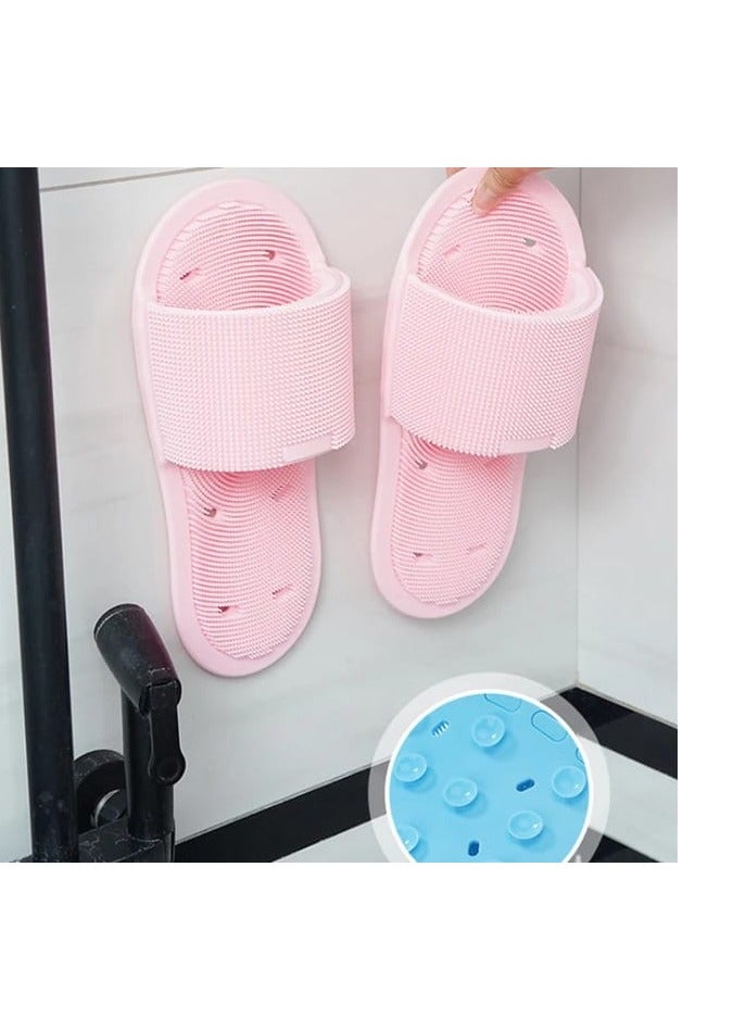 BAIG 2 Pcs Silicone Shower Foot Scrubber Foot Scrubber Foot Cleaner for Shower Silicone Washer Brush Massager Slipper with Non-Slip - Image 2