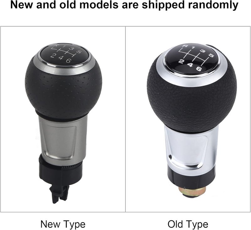 woobles 6 Speed Shift Knob Car Manual Gear Stick Shifter Head for A4 S4 B8 8K A5 8T Q5 8R for S LINE 2007-2015 (Silver) Silver - Image 5