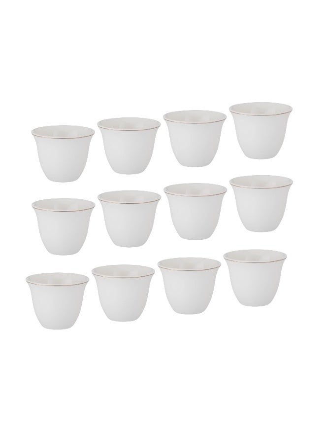 السيف  طقم فناجين قهوة سعودية من  البورسلان عدد 12 قطعة - Image 2